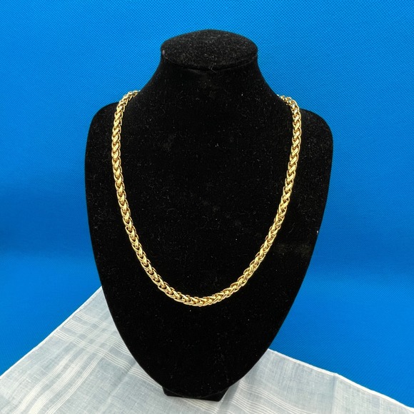 Jones New York Jewelry - Jones New York Gold Tone Women 17.5" Thick Wheat Chain Toggle Necklace